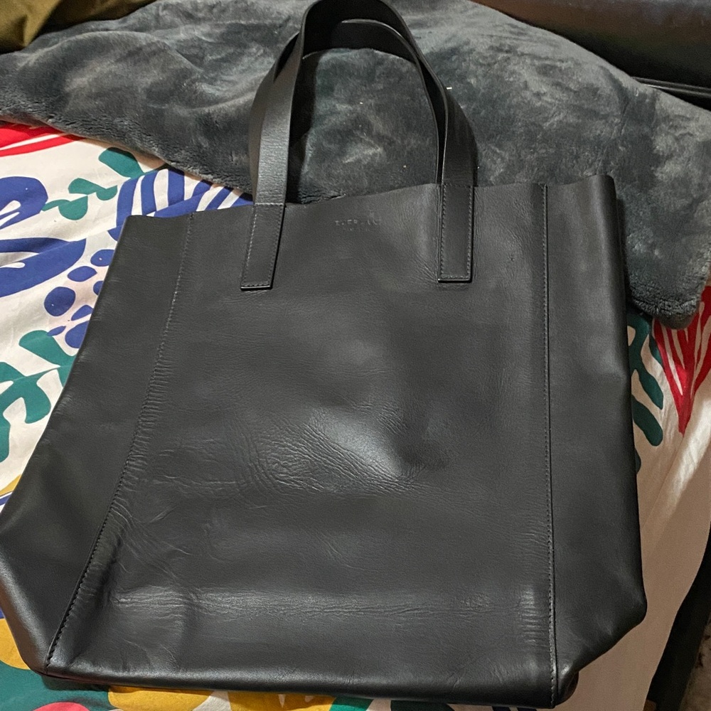 NWOT Everlane Black Leather Tote